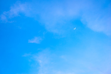 Wall Mural - Beautiful blue sky with cloud formation background