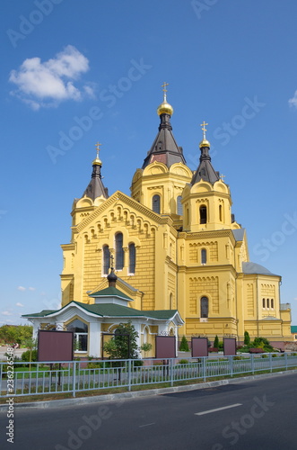 Fotografie, Obraz Alexander Nevsky Cathedral in Nizhny Novgorod on a summer day, Russia