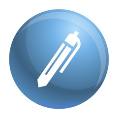 Poster - Office pen icon. Simple illustration of office pen vector icon for web design isolated on white background