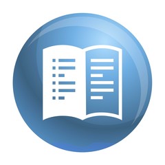 Poster - Open book icon. Simple illustration of open book vector icon for web design isolated on white background