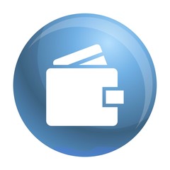 Poster - Money wallet icon. Simple illustration of money wallet vector icon for web design isolated on white background