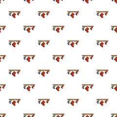 Poster - Christmas gift socks pattern seamless vector repeat for any web design