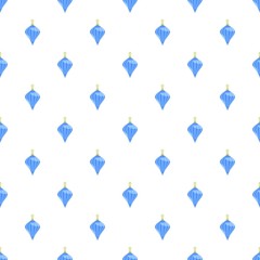 Poster - Blue fir tree toy pattern seamless vector repeat for any web design
