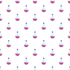 Poster - Lab pink flask pattern seamless vector repeat for any web design