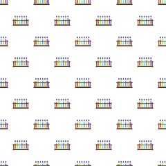 Poster - Test tubes on stand pattern seamless vector repeat for any web design