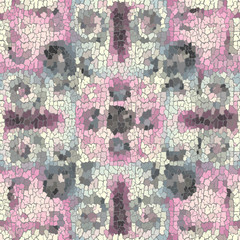 Aufkleber - Seamless grunge abstract square pattern. Paint grunge cracks.