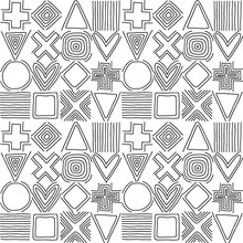 Geometric Vector Seamless Pattern With Different Geometrical Hand Drawn Forms. Square, Triangle, Rectangle, Dots, Circles. Modern Techno Design. Abstract Background. Graphic Black  White Illustration