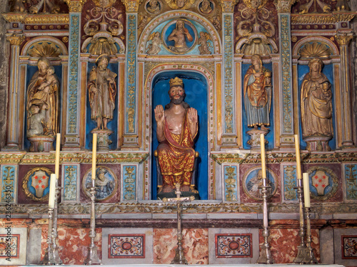Fotografie, Obraz Altarpiece in the Salvador Chapel of the Cathedral - Santiago de Compostela, Gal