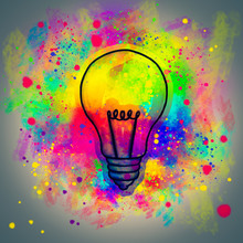 Creative Light Bulb Idea Concept