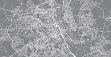 Urban Vector City Map Of Bolton, England