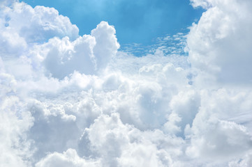 Wall Mural - beautiful clouds in blue sky