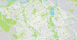 Urban vector city map of Milton Keynes, England