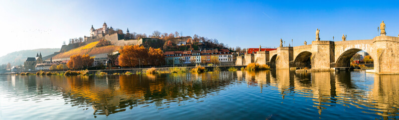 Poster - Scenic Wurzburg town - famous 