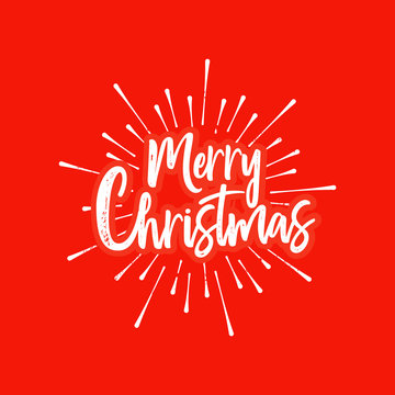 Merry Christmas grunge texture typography quote