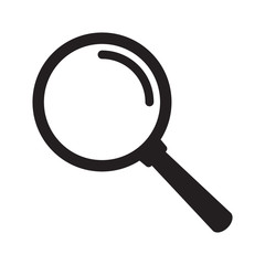 Wall Mural - Search icon. Magnifying glass icon, vector magnifier or loupe sign.