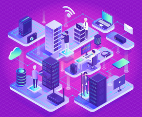 Poster - Datacenter Technology and New Innovations Vector