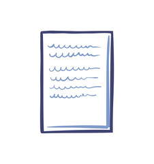Poster - Office Paper Icon Isolated Vector. Document List
