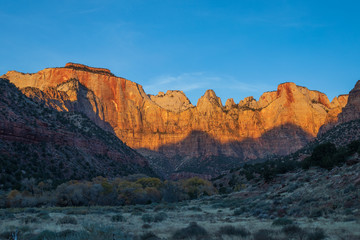 Sticker - Scenic Zion National Park Utah at Sunrise