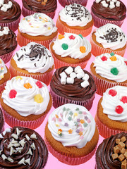 Sticker - SELECTION OF DECORATED CUPCAKES