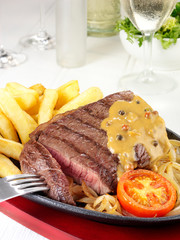 Wall Mural - STEAK AND CHIPS