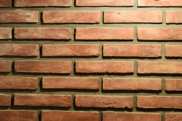 red brick wall as background