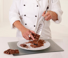 Sticker - CHEF GRATING CHOCOLATE