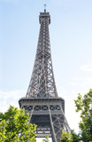 Fototapeta Boho - Eiffel tower Paris France famous french landmark