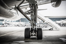 Landing Gear On Ground, Aircraft Tires, Airplane Tires