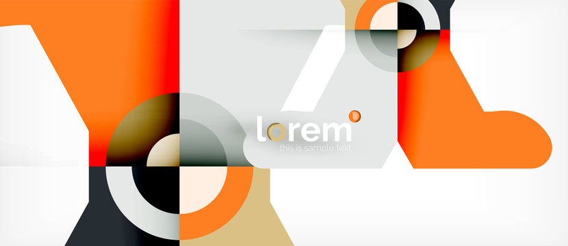 Abstract round elements composition background, organic design