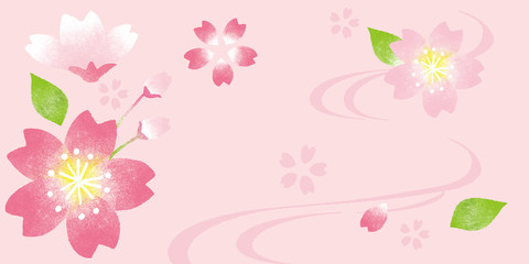 Poster - 桜　背景イラスト