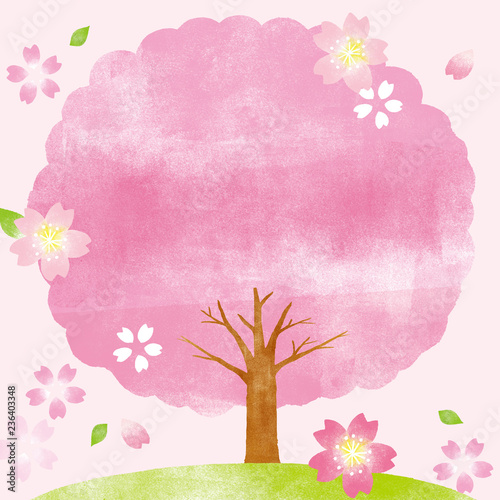 桜の木 背景イラスト Adobe Stock でこのストックイラストを購入して