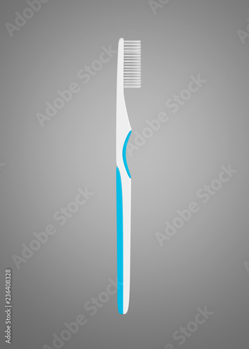 Download White Toothbrush On Grey Background Mockup Template 3d Rendering Stock Illustration Adobe Stock