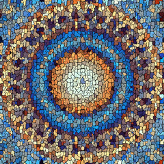 Aufkleber - Seamless grunge abstract square pattern. Paint grunge cracks.
