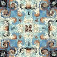 Aufkleber - Seamless grunge abstract square pattern. Paint grunge cracks.
