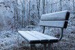 © Jonatan Rundblad - Frostbitten bench in forest
