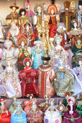 Russian historical dolls in a dress