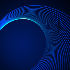 Poster - Abstract background with a colorful dynamic wave.