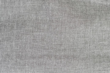 Gray linen fabric. Texture close up