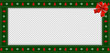 Rectangle festive border banner with red bow for christmas