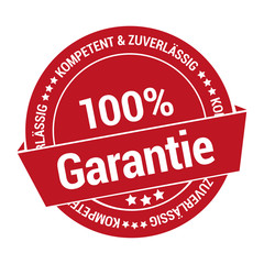 Canvas Print - Gütesiegel Aufkleber für eine 100% Garantie