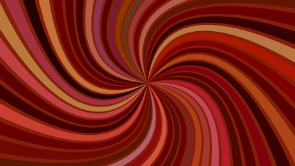 Poster - Brown abstract hypnotic spiral burst stripe background - vector illustration