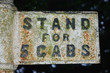 5 cabs lamp post sign 
