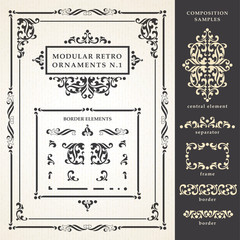 Poster - Decorative Ornate Elements and Frames