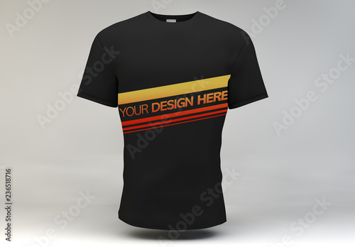 Black T  Shirt  Mockup  Buy this stock template and explore 