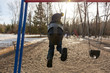 © josev82 - Young boy in a swing at the park