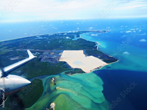 Flying in the tropical areas between Port Gentil and Libreville, Gabon Tableau sur Toile