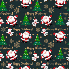  Christmas holiday season seamless pattern.