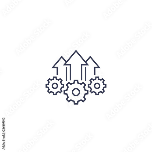 Operational Excellence Production Growth Icon Line Vector Stock Vector Adobe Stock