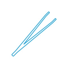 Sticker - Tweezers or forceps. Vector illustration.