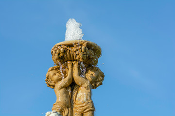 Fountain in the garden